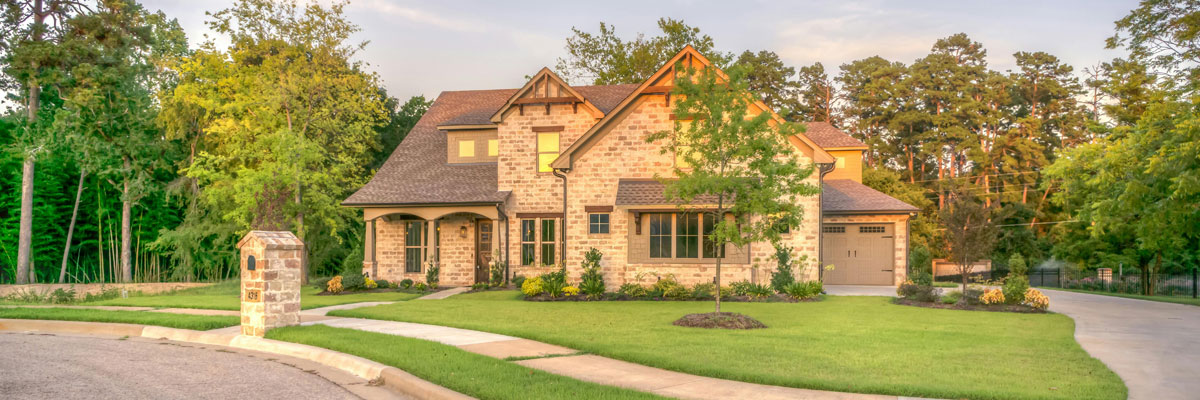a large, new brick home