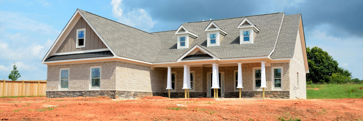 finishing touches being finished on a new home construction