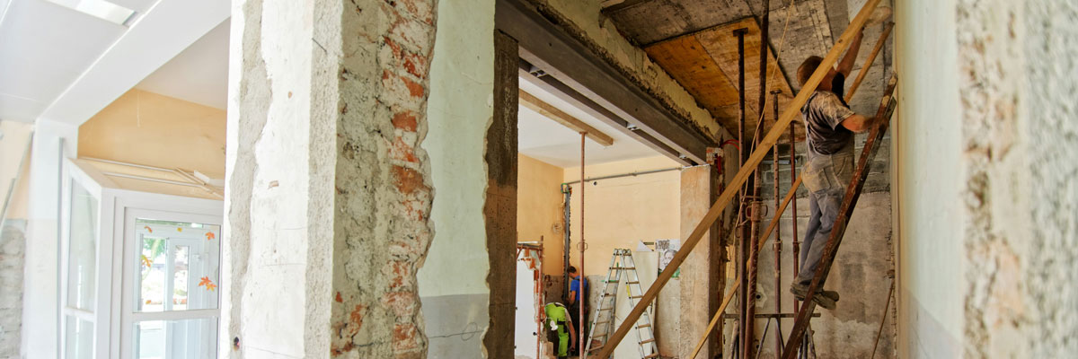 interior of home being remodeled